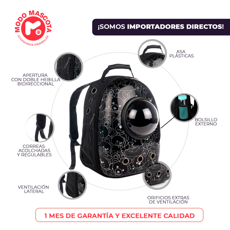 Mochila astronauta black bear